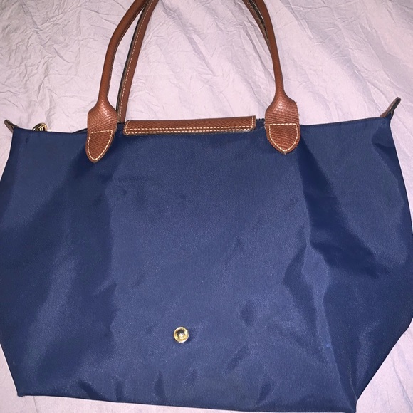 Longchamp small Navy  tote - Picture 4 of 5
